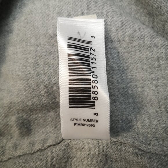 NWT Joe Fresh Men's Size Small Grey Button Front Light Flannel Shirt - Picture 9 of 13